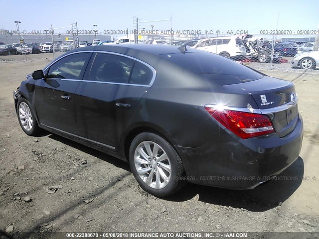 1G4GB5G39EF102306 - 2014 BUICK LACROSSE GRAY photo 3