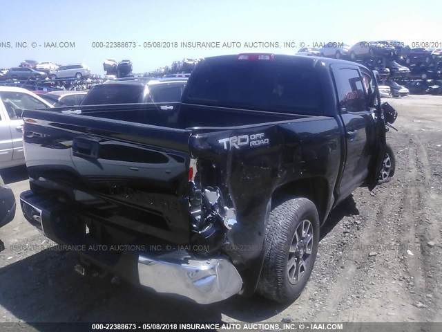 5TFEY5F18EX151744 - 2014 TOYOTA TUNDRA CREWMAX SR5 BLACK photo 4