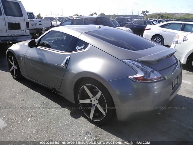 JN1AZ4EH3AM501042 - 2010 NISSAN 370Z GRAY photo 3