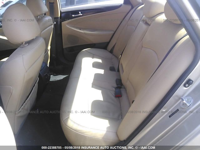 5NPEC4AC2CH326404 - 2012 HYUNDAI SONATA SE/LIMITED TAN photo 8