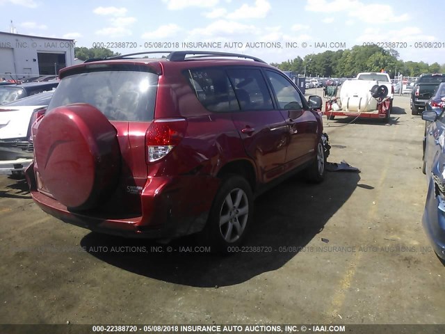JTMZK31V766000404 - 2006 TOYOTA RAV4 LIMITED Կարմիր լուսանկար 4