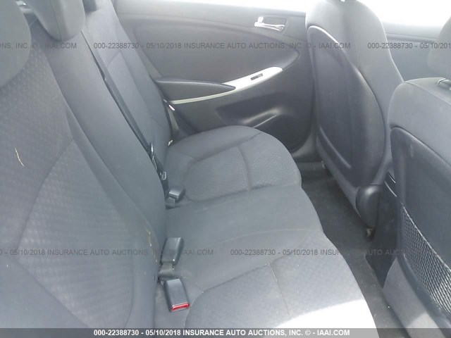 KMHCU5AE5CU005776 - 2012 HYUNDAI ACCENT GLS/GS/SE SILVER photo 8