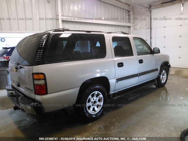 1GNFK16Z74J164708 - 2004 CHEVROLET SUBURBAN K1500 TAN photo 4