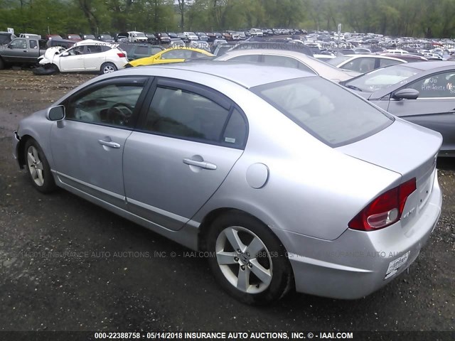 1HGFA16876L122440 - 2006 HONDA CIVIC EX SILVER photo 3