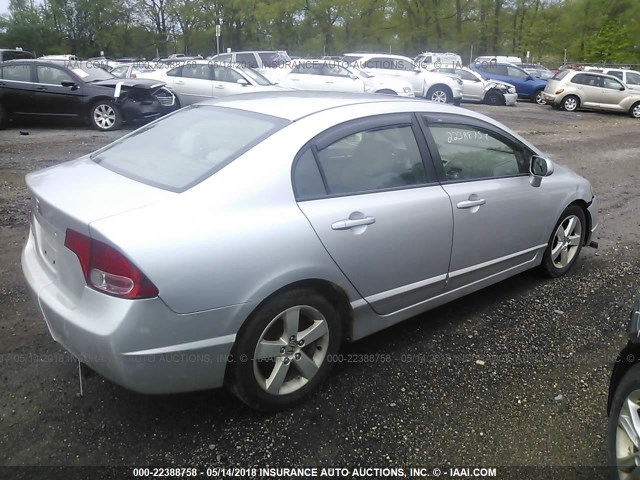 1HGFA16876L122440 - 2006 HONDA CIVIC EX SILVER photo 4