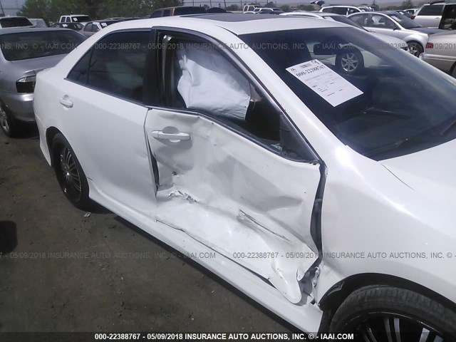 4T1BF1FK6CU532755 - 2012 TOYOTA CAMRY SE/LE/XLE 白色 照片 6