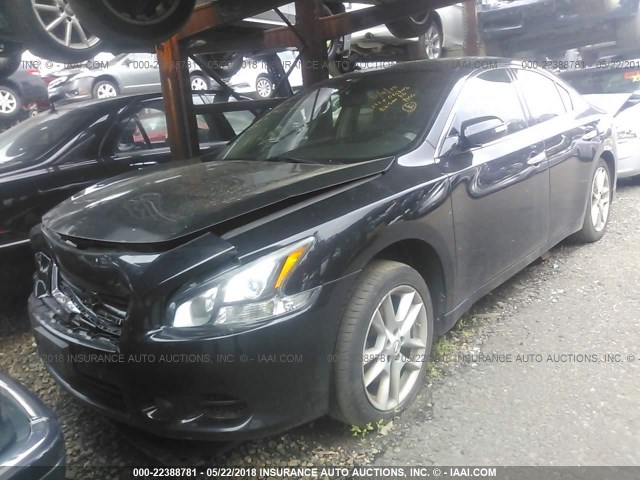 1N4AA5AP2CC837156 - 2012 NISSAN MAXIMA S/SV BLACK photo 2