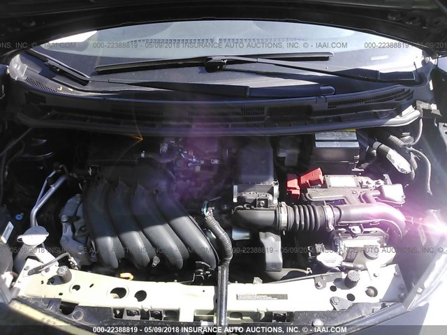3N1CE2CP1FL409500 - 2015 NISSAN VERSA NOTE S/S PLUS/SV/SL/SR BLACK photo 10