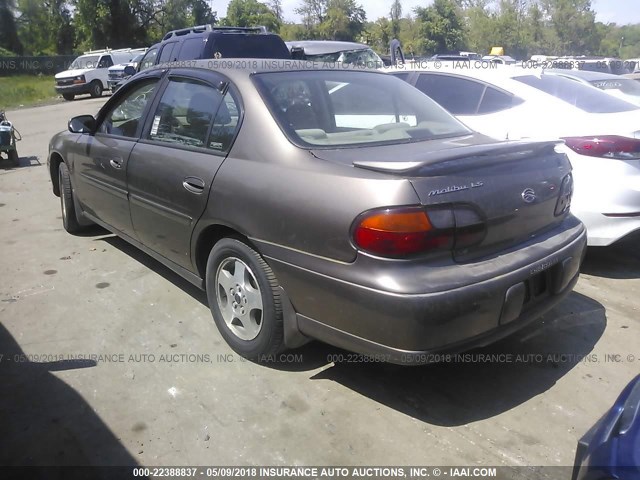 1G1NE52J32M572517 - 2002 CHEVROLET MALIBU LS 灰色 照片 3