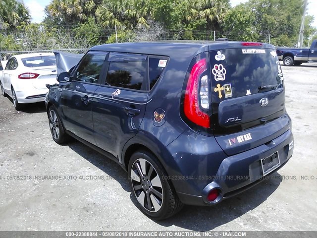 KNDJX3A57E7082478 - 2014 KIA SOUL ! Dark Blue photo 3