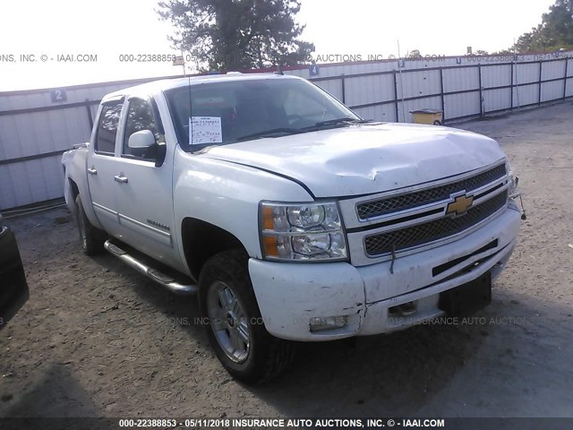 3GCPKTE75DG100872 - 2013 CHEVROLET SILVERADO K1500 LTZ WHITE photo 1