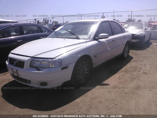 YV1TS592561439149 - 2006 VOLVO S80 2.5T WHITE photo 2