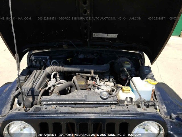 1J4FY49S1XP424944 - 1999 JEEP WRANGLER / TJ SAHARA BLACK photo 10