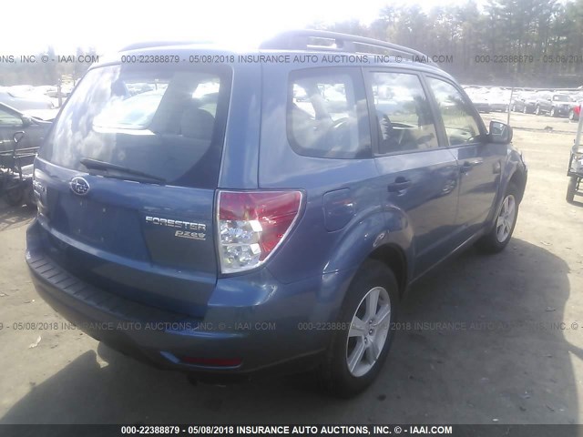 JF2SH6BC8AH785710 - 2010 SUBARU FORESTER XS Mavi foto 4