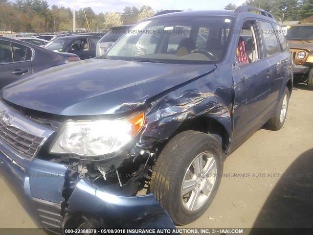 JF2SH6BC8AH785710 - 2010 SUBARU FORESTER XS Mavi foto 6