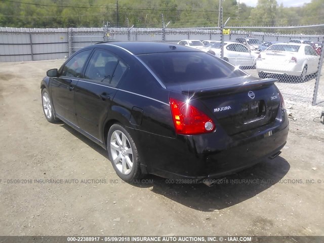 1N4BA41E08C815354 - 2008 NISSAN MAXIMA SE/SL BLACK photo 3