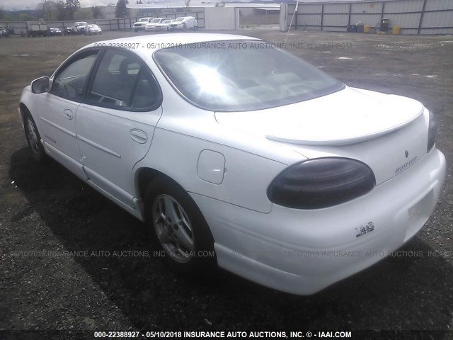 1G2WP52K31F134280 - 2001 PONTIAC GRAND PRIX GT WHITE photo 3