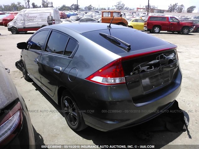 JHMZE2H74BS003561 - 2011 HONDA INSIGHT EX GRAY photo 3