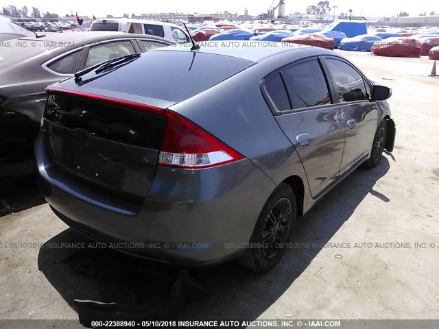 JHMZE2H74BS003561 - 2011 HONDA INSIGHT EX GRAY photo 4