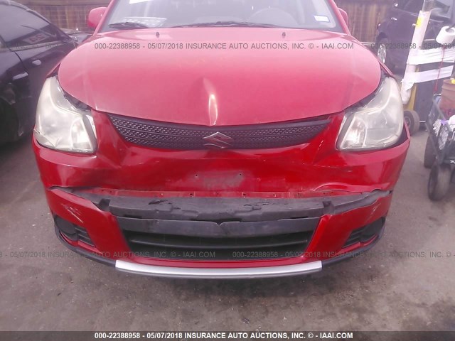 JS2YB413275105767 - 2007 SUZUKI SX4 RED photo 6