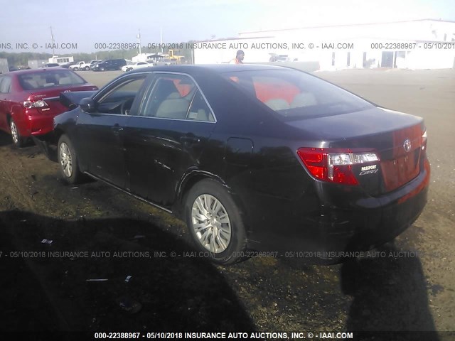 4T4BF1FK6CR182243 - 2012 TOYOTA CAMRY SE/LE/XLE 黑色 照片 3
