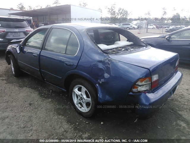 JN1CA21D7WT521167 - 1998 NISSAN MAXIMA GLE/GXE/SE BLUE photo 3