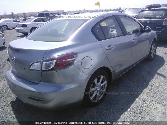 JM1BL1TG9D1702459 - 2013 MAZDA 3 I SILVER photo 4