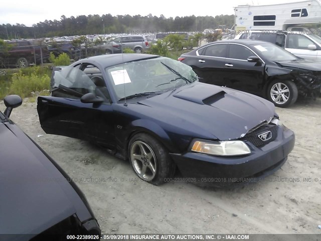 1FAFP42X53F348682 - 2003 FORD MUSTANG GT BLUE photo 1