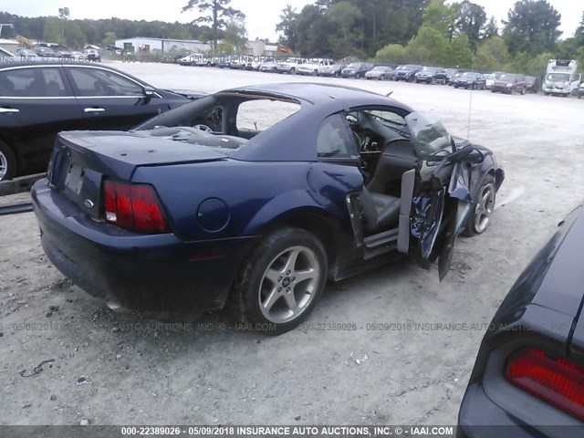 1FAFP42X53F348682 - 2003 FORD MUSTANG GT BLUE photo 4