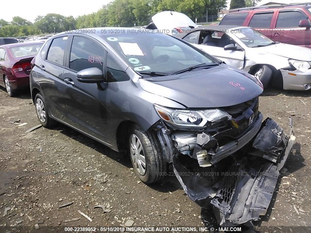 3HGGK5H52GM701329 - 2016 HONDA FIT LX GRAY photo 1