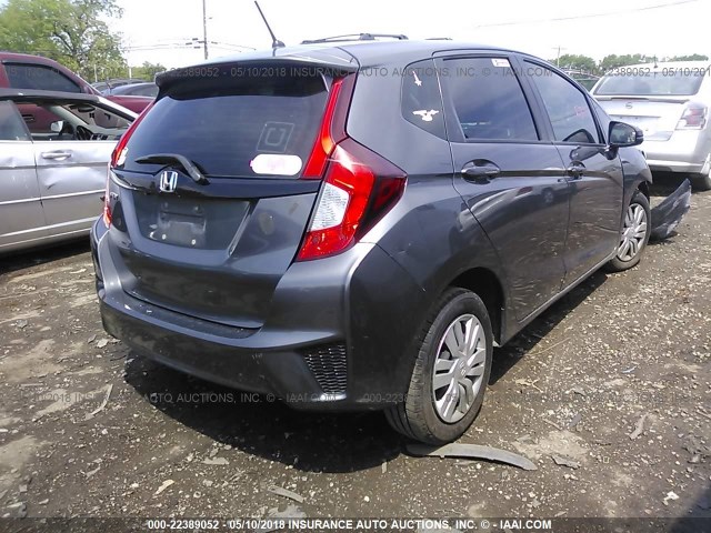 3HGGK5H52GM701329 - 2016 HONDA FIT LX GRAY photo 4