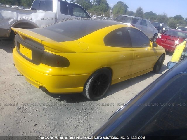 6G2VX12G04L201619 - 2004 PONTIAC GTO YELLOW photo 4