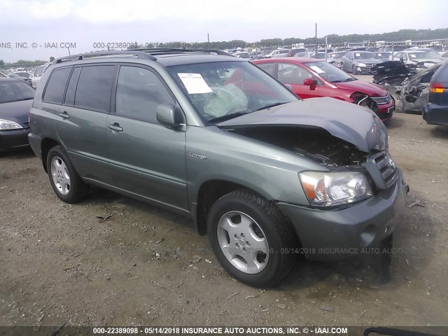 JTEEP21A250113441 - 2005 TOYOTA HIGHLANDER LIMITED 绿色 照片 1