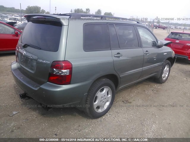 JTEEP21A250113441 - 2005 TOYOTA HIGHLANDER LIMITED 绿色 照片 4