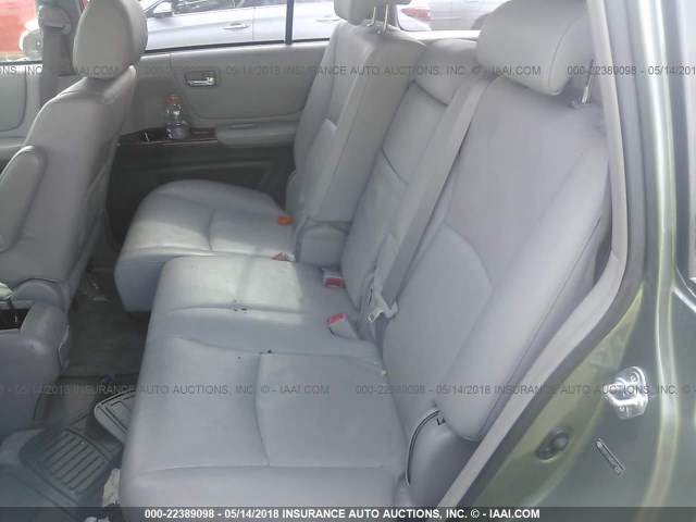 JTEEP21A250113441 - 2005 TOYOTA HIGHLANDER LIMITED 绿色 照片 8