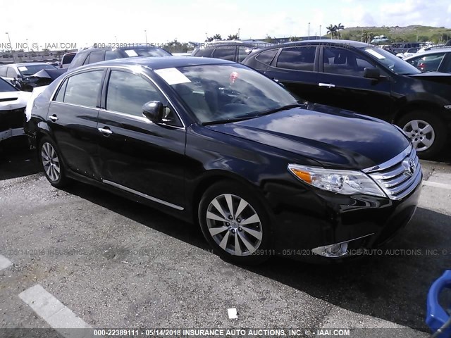 4T1BK3DB3BU378238 - 2011 TOYOTA AVALON LIMITED BLACK photo 1