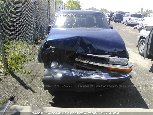 1GCCS1951Y8245852 - 2000 CHEVROLET S TRUCK S10 BLUE photo 6