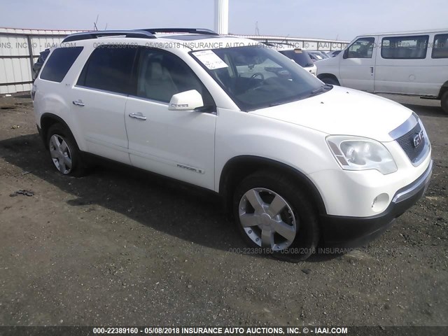 1GKER23778J272569 - 2008 GMC ACADIA SLT-1 WHITE photo 1