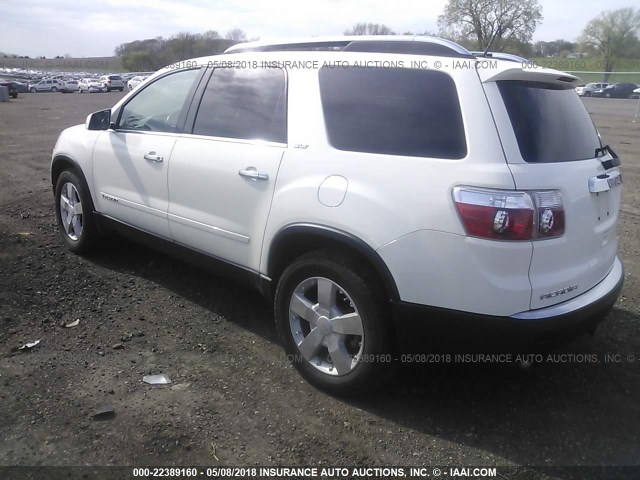 1GKER23778J272569 - 2008 GMC ACADIA SLT-1 WHITE photo 3