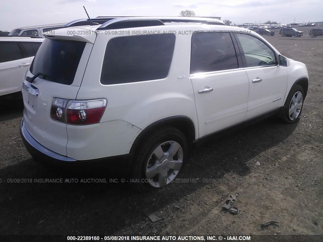 1GKER23778J272569 - 2008 GMC ACADIA SLT-1 WHITE photo 4