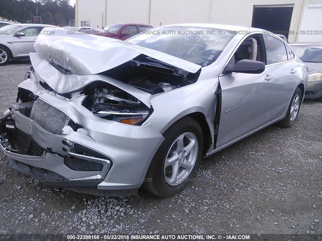 1G1ZB5ST5HF135093 - 2017 CHEVROLET MALIBU LS 银色 照片 2