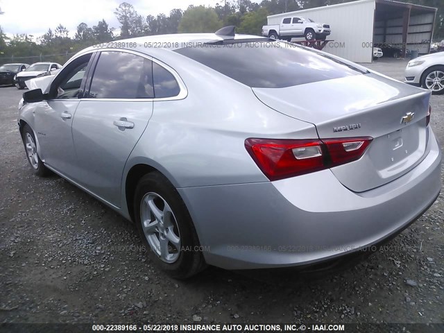 1G1ZB5ST5HF135093 - 2017 CHEVROLET MALIBU LS 银色 照片 3