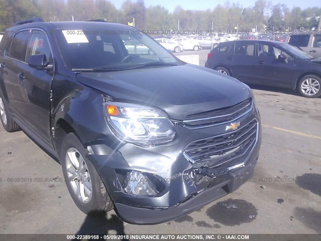 2GNALCEK8H1615524 - 2017 CHEVROLET EQUINOX LT GRAY photo 6