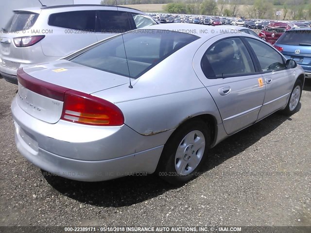 2B3HD46RX4H668072 - 2004 DODGE INTREPID SE SILVER photo 4