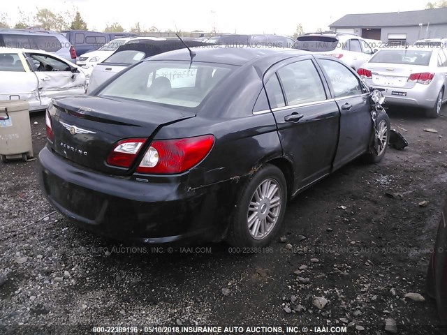 1C3LC56K27N546875 - 2007 CHRYSLER SEBRING TOURING BLACK photo 4