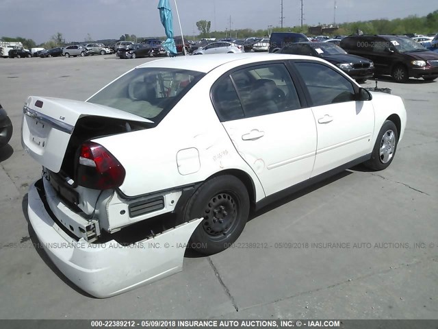 1G1ZS58F57F308921 - 2007 CHEVROLET MALIBU LS თეთრი ფოტო 4