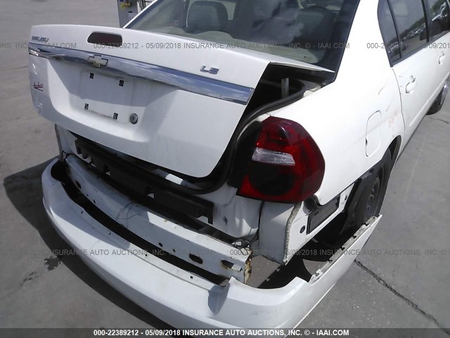 1G1ZS58F57F308921 - 2007 CHEVROLET MALIBU LS თეთრი ფოტო 6
