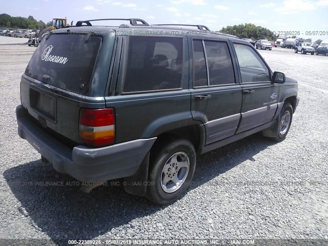 1J4FX58S4WC127618 - 1998 JEEP GRAND CHEROKEE LAREDO/TSI GREEN photo 4