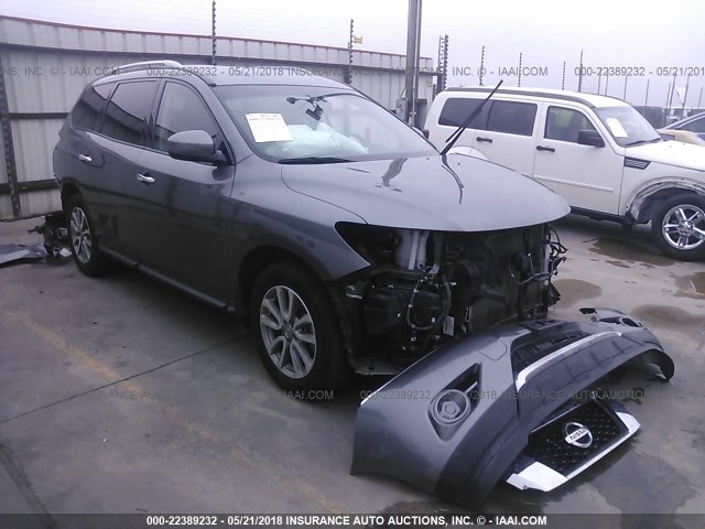 5N1AR2MN0FC706657 - 2015 NISSAN PATHFINDER S/SV/SL/PLATINUM 银色 照片 1