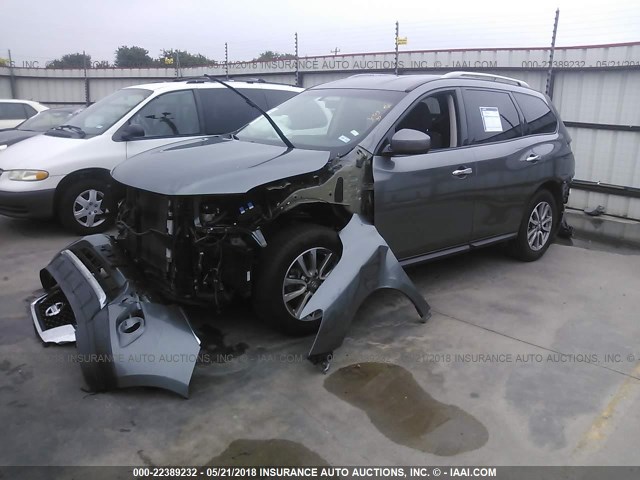 5N1AR2MN0FC706657 - 2015 NISSAN PATHFINDER S/SV/SL/PLATINUM 银色 照片 2